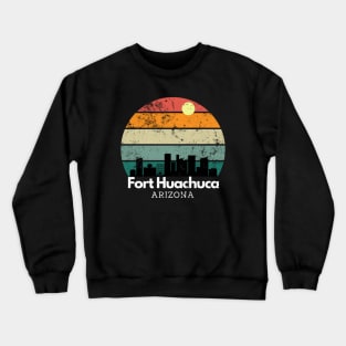 Fort Huachuca, Arizona // Vintage Sunset Skyline Crewneck Sweatshirt